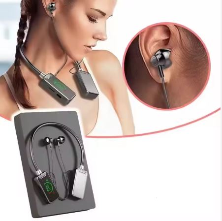 BT37 Colour LCD Screen Long Battery Life Wireless Headphone HiFi Sound Neckband Earphone Sport In-ear Noise Reduction Headset