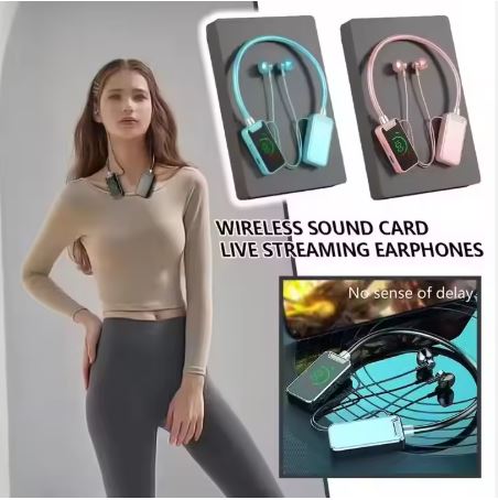 BT37 Colour LCD Screen Long Battery Life Wireless Headphone HiFi Sound Neckband Earphone Sport In-ear Noise Reduction Headset